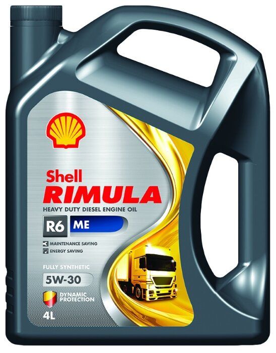 Моторное масло SHELL Rimula R6 ME 5W-30 4 л Моторное масло SHELL Rimula R6 ME 5W-30 4 л