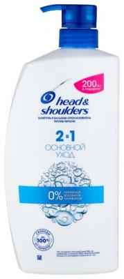 Head & Shoulders шампунь и бальзам-ополаскиватель против перхоти 2в1 Основной уход 900 мл