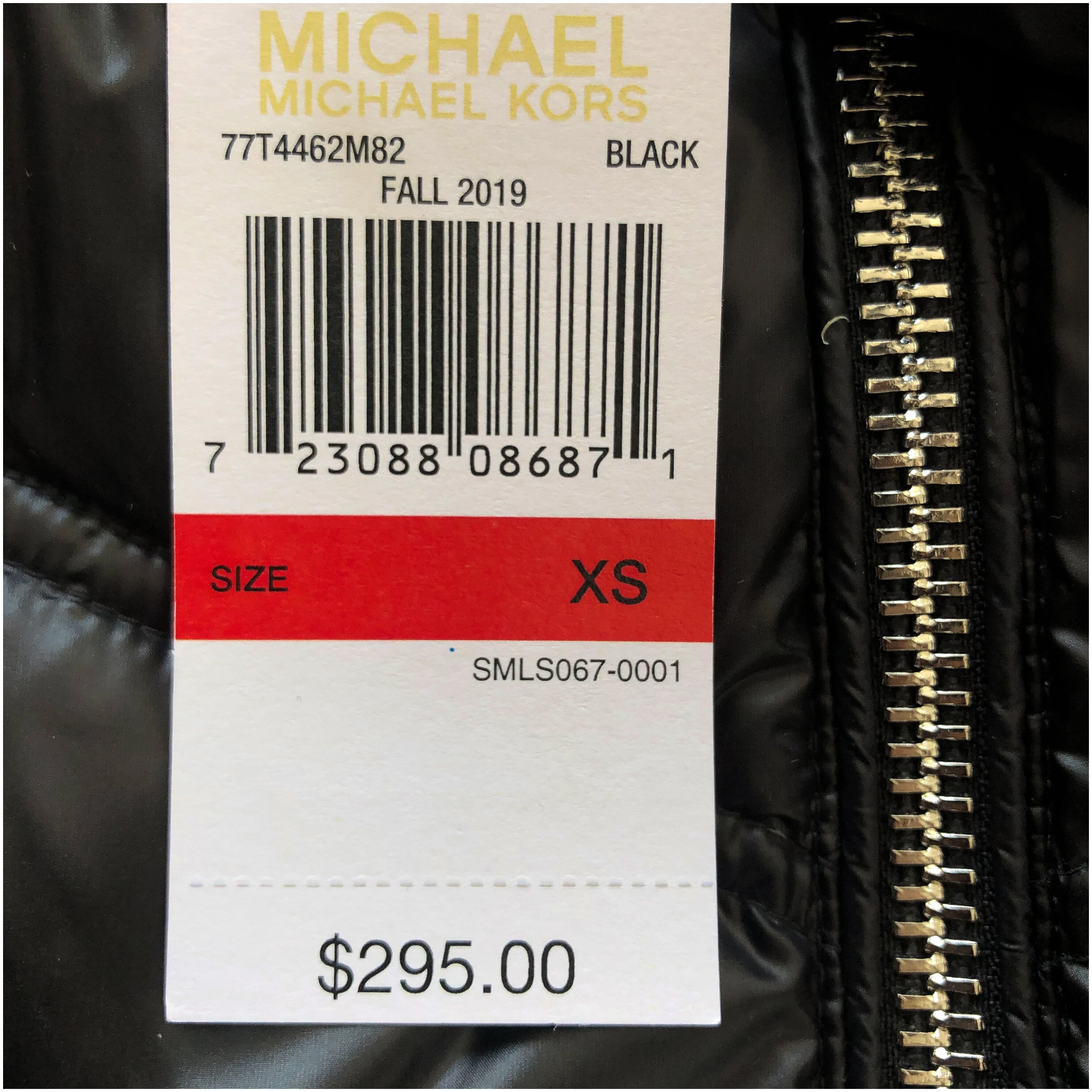 Пуховик женский MICHAEL KORS, черный XS