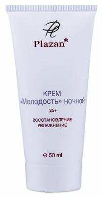 Plazan Крем Молодость 25+ ночной для лица, 50 мл
