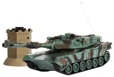 Танк Mioshi Tech Осада Башни M1A2 (MAR1207-030) 1:24 36 см камуфляж