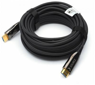 Кабель HDMI 20 м ATCOM (AT8878) (HIGH speed, Metal gold, Optical) 8K VER 2.1