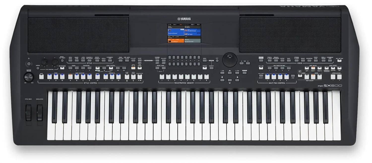 Синтезатор YAMAHA PSR-SX600 черный купить в Москве, СПб, Новосибирске по  низкой цене