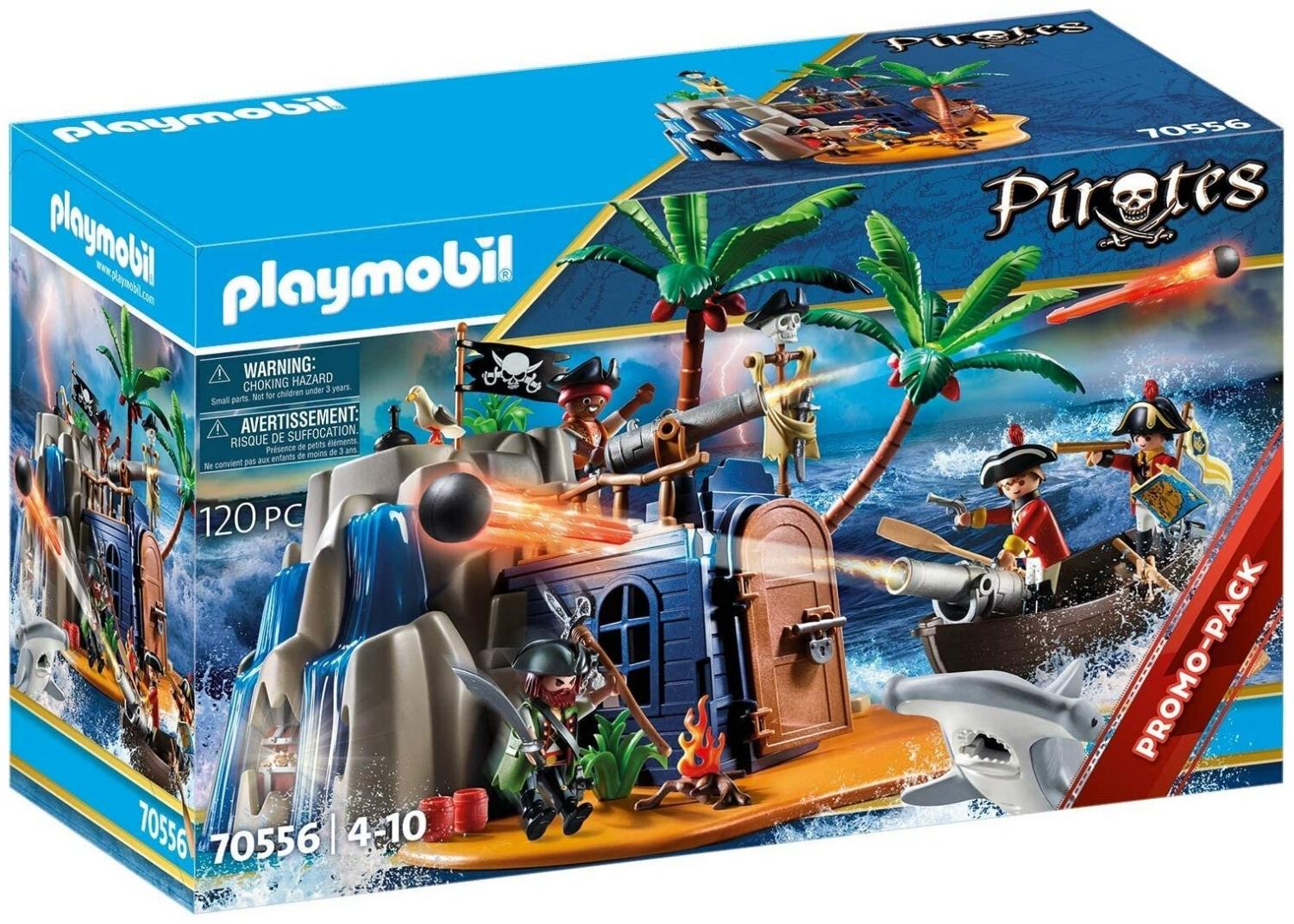 Конструктор Playmobil 70556 Штурм пиратского острова купить в Москве, СПб,  Новосибирске по низкой цене