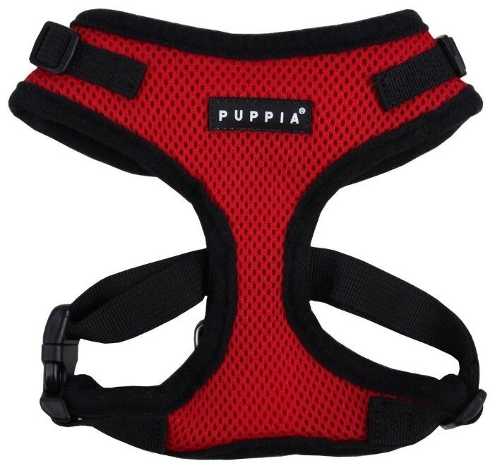 Шлейка Puppia RITEFIT XL, обхват шеи 36-40 см, red Шлейка Puppia RITEFIT XL, обхват шеи 36-40 см, red