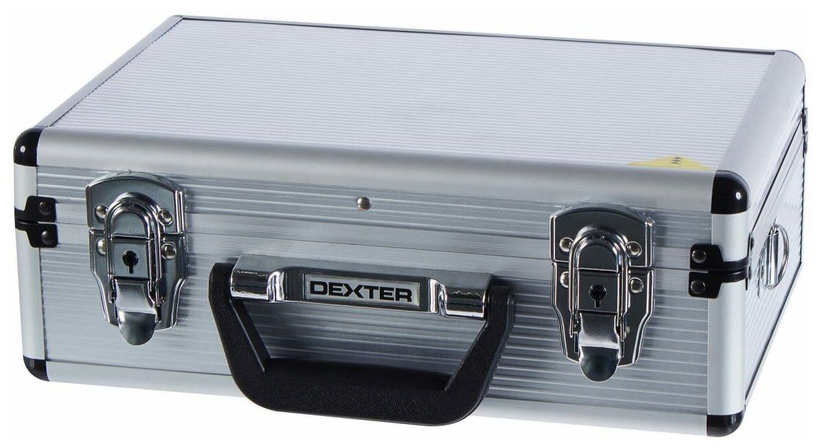DEXTER Ящик для инструмента Dexter 330х230х120 мм, алюминий/двп, цвет серебро DEXTER Ящик для инструмента Dexter 330х230х120 мм, алюминий/двп, цвет серебро