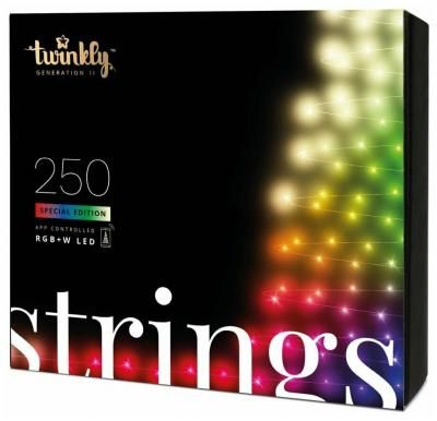 Смарт гирлянда Twinkly Strings RGBW 250 LED cветодиодная Special, 20м, новогодняя гирлянда