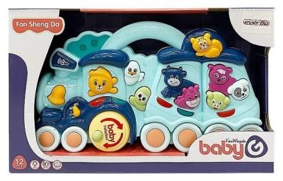 развивающий Baby train Голубой