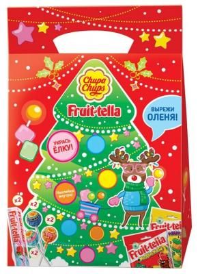 Подарочный набор Chupa Chups Новогодний Fruittella Елка 294 г