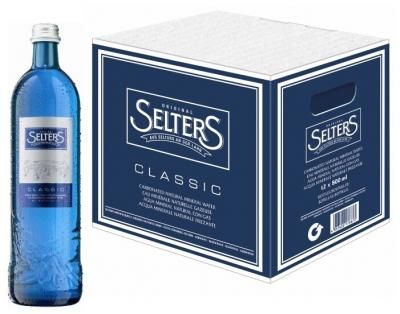 Минеральная вода Selters Classic газированная, стекло, 12 шт. по 0.8 л