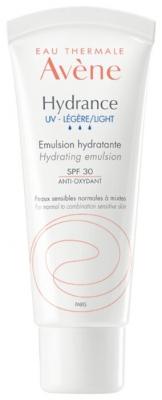AVENE Hydrance Light Hydrating Emulsion SPF 30 Эмульсия для нормальной и комбинированной кожи Гидранс Лежер, 40 мл