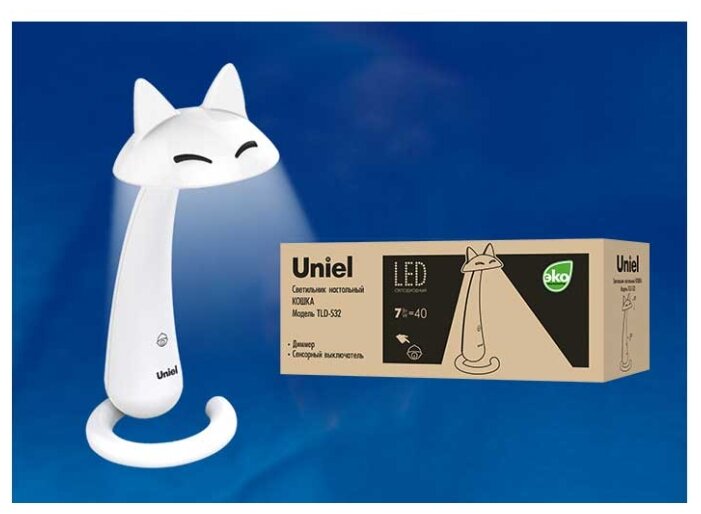 Настольная лампа светодиодная Uniel TLD-532 White, 7 Вт Настольная лампа светодиодная Uniel TLD-532 White, 7 Вт