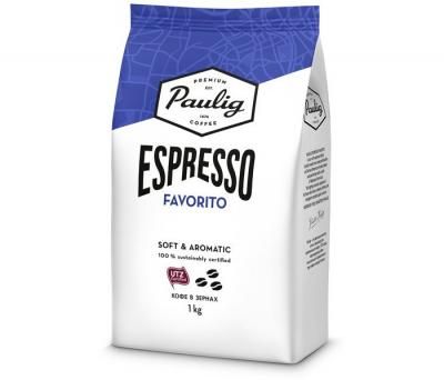 Paulig Кофе Espresso Favorito зерно 1 кг