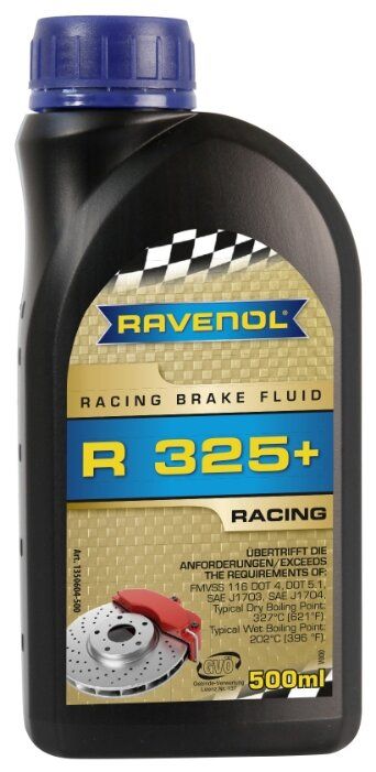 Тормозная жидкость Ravenol Racing Brake Fluid R325+ 0.5 л Тормозная жидкость Ravenol Racing Brake Fluid R325+ 0.5 л