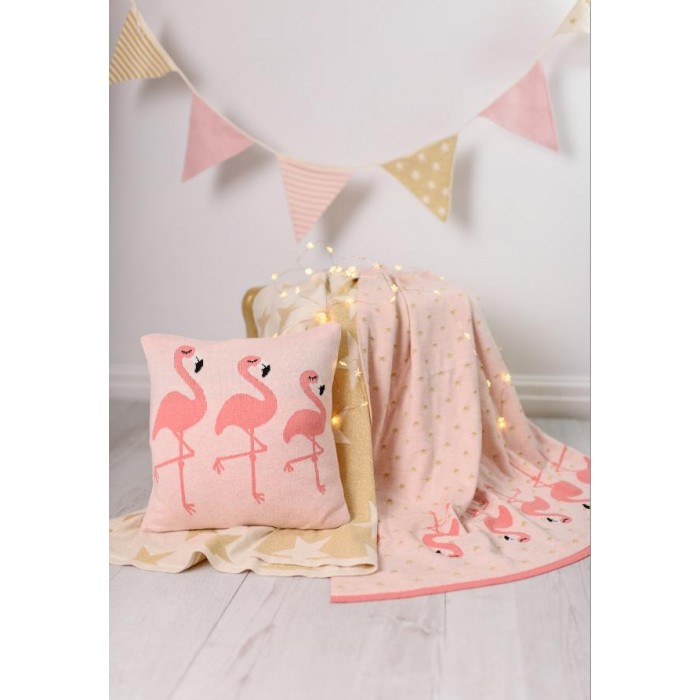 Bizzi Growin Подушка вязаная Flamingos Bizzi Growin Подушка вязаная Flamingos