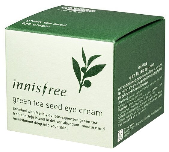Innisfree Green Tea Seed Eye Cream Крем для век с экстрактом семян зеленого чая 30 мл