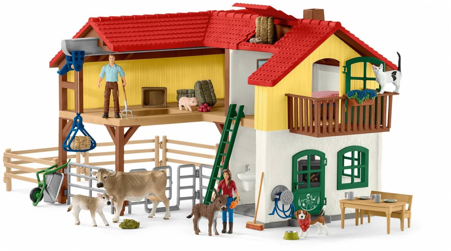 Игровой набор Schleich Ферма с хлевом и животными 42407 купить в Москве,  СПб, Новосибирске по низкой цене