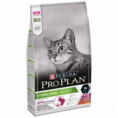 Purina Pro Plan Sterilised с комплексом OPTIRENAL сухой 1.5 кг + 400 г для кастрированных котов и стерилизованных кошек Утка и Печень