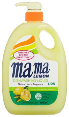 Mama Lemon Жидкость для мытья посуды Lemon 1 л с дозатором