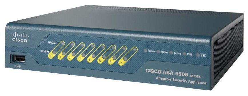 Межсетевой экран Cisco ASA 5505 Appliance with SW 10 Users 8 ports DES (ASA5505-K8) Межсетевой экран Cisco ASA 5505 Appliance with SW 10 Users 8 ports DES (ASA5505-K8)