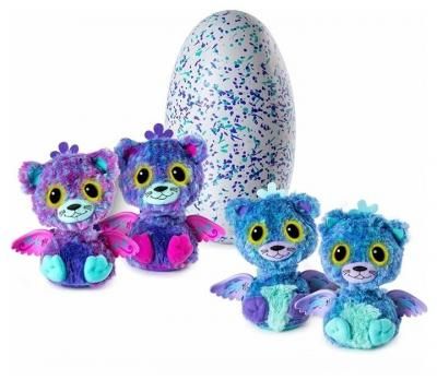 Интерактивная игрушка Hatchimals Питомец близнецы - вылупляющиеся из яйца 19110-PURP