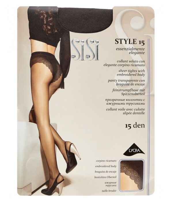 Колготки Sisi Style 15 den, размер 4-L, grafite (серый) Колготки Sisi Style 15 den, размер 4-L, grafite (серый)