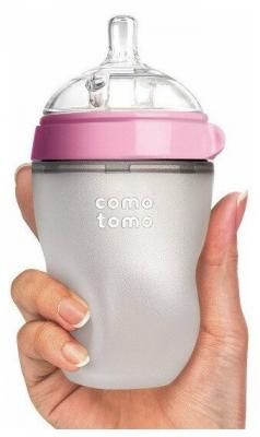 Comotomo Natural Feel Baby Bottle Бутылочка для кормления, розовый 250 мл