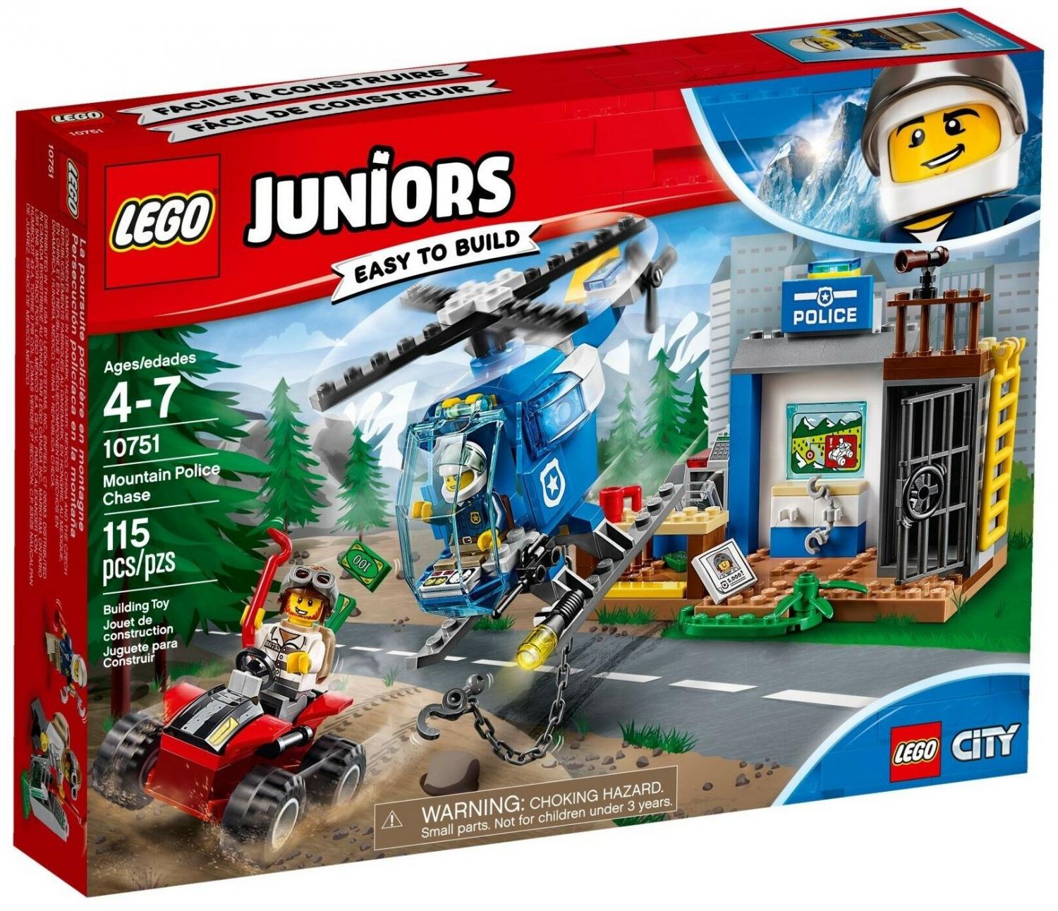 Конструктор Lego Juniors 10751 Конструктор LEGO Juniors 10751 Погоня горной  полиции купить в Москве, СПб, Новосибирске по низкой цене