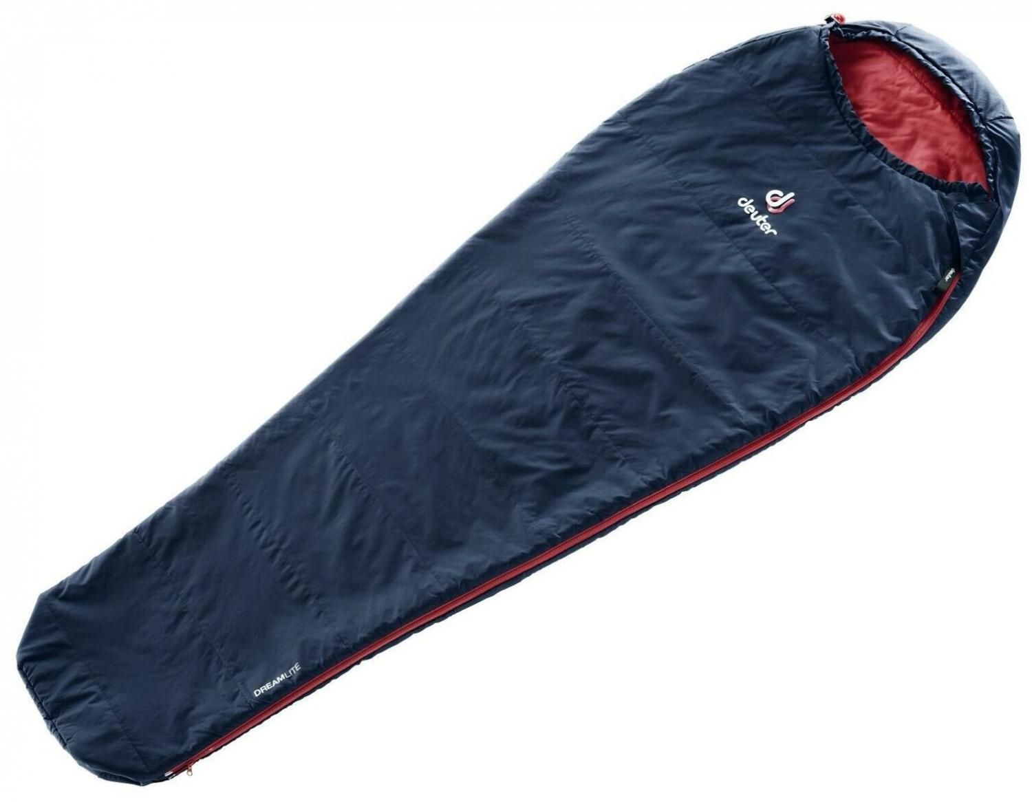 Спальник Deuter 2020 Dreamlite L Левый Navy/Cranberry купить в Москве, СПб,  Новосибирске по низкой цене