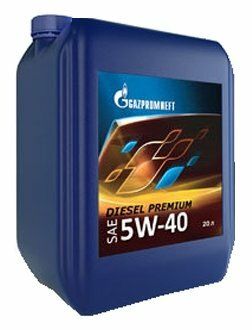 Полусинтетическое моторное масло Газпромнефть Diesel Premium 5W-40, 20 л