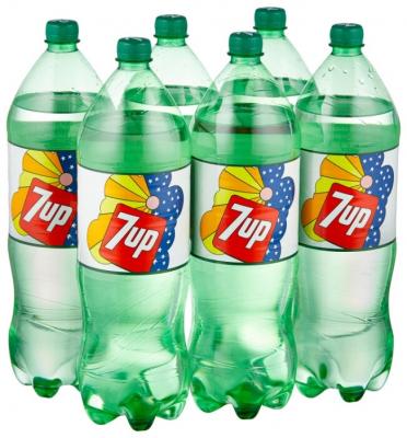 Газированный напиток 7UP Лимон-Лайм, 2 л, 6 шт.