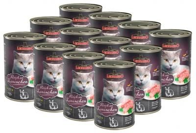 Влажный корм для кошек Leonardo беззерновой, с кроликом 12шт. х 400 г