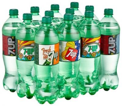 Газированный напиток 7UP Лимон-Лайм, 1 л, 12 шт.