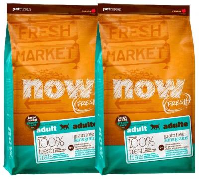 Сухой корм для собак NOW FRESH беззерновой, лосось, утка, индейка 2шт. х 11.3 кг (для крупных пород)