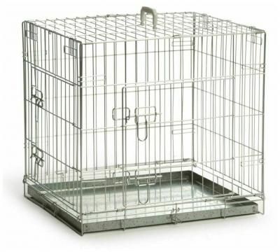 Клетка для собак Beeztees Bench 2-doors, zinc plated 715773 89х60х66 см серый