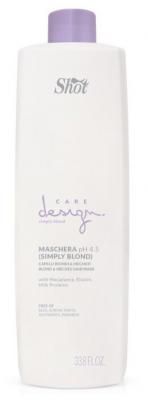 Shot Care Design Simply Blond Маска для осветленных и мелированных волос, 1000 мл