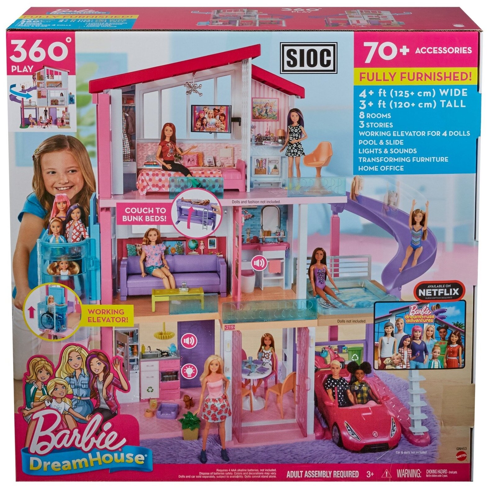 Игровой набор Барби Дом Мечты Barbie Dreamhouse CJR47/ FFY84 Mattel купить  в Москве, СПб, Новосибирске по низкой цене