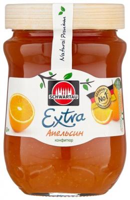 Конфитюр Schwartau Extra апельсин, банка 340 г