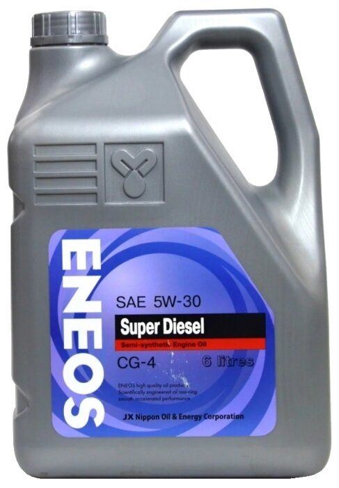 Моторное масло ENEOS Super Diesel CG-4 5W-30 6 л Моторное масло ENEOS Super Diesel CG-4 5W-30 6 л