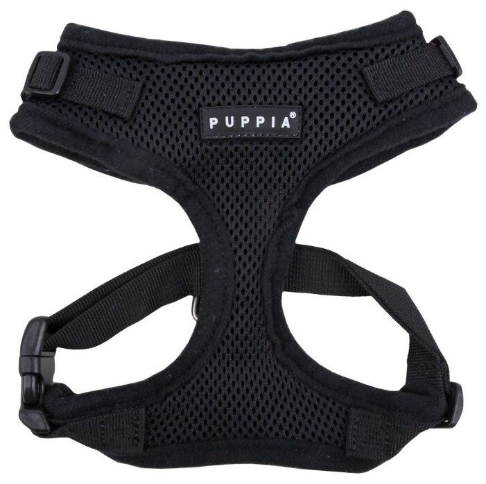 Шлейка Puppia RITEFIT XL, обхват шеи 36-40 см, black Шлейка Puppia RITEFIT XL, обхват шеи 36-40 см, black