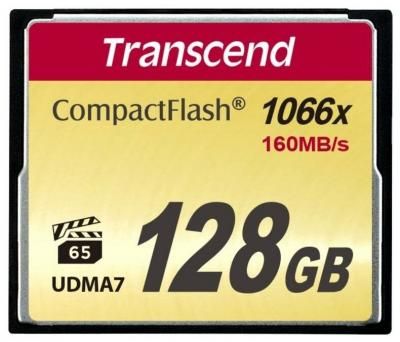 Карта памяти 128 ГБ CompactFlash (CF) Transcend CompactFlash X1000 (TS128GCF1000) 1 шт.