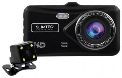 Видеорегистратор Slimtec Dual X5, 2 камеры черный