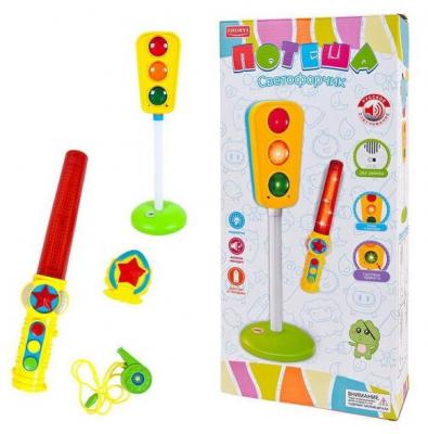 Светофор ABtoys "Потеша", свет, звук, 28*8*50 см (ZY746568)