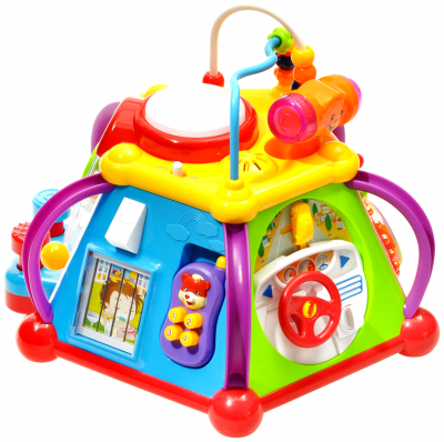 Интерактивная развивающая игрушка S+S Toys Игровой центр EQ80000R, разноцветный