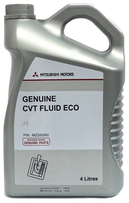 Трансмиссионное масло Mitsubishi Cvt Fluid Eco J4 4 л
