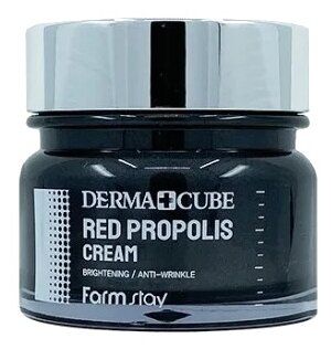 Farmstay Derma Cube Red Propolis Крем для лица с экстрактом прополиса, 80 мл