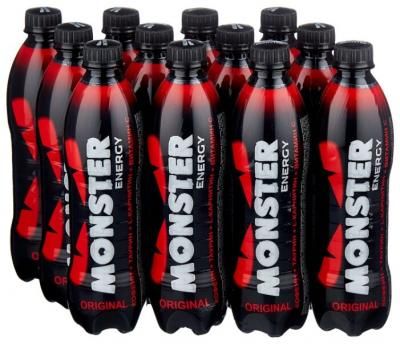 Энергетический напиток Monster Energy red, 0.5 л, 12 шт.