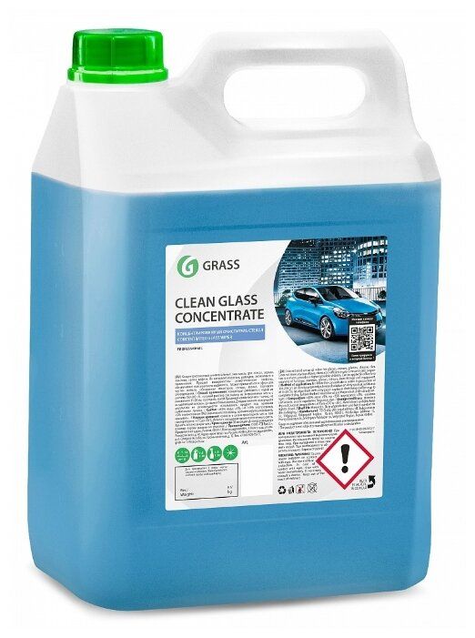 Очиститель для автостёкол GraSS Clean Glass Concentrate 130101, 5 л Очиститель для автостёкол GraSS Clean Glass Concentrate 130101, 5 л