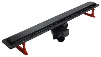 Pestan Душевой лоток Pestan Confluo Frameless Line 750 Black Matte 13701321 с решеткой Черный матовый / полая под плитку