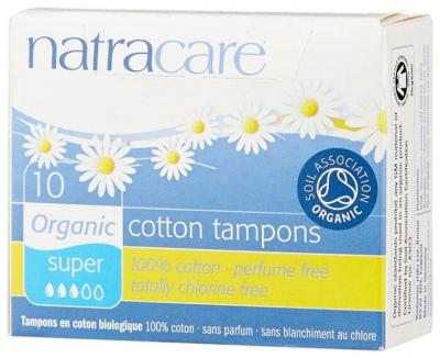 Natracare тампоны Super без аппликатора 10 шт.